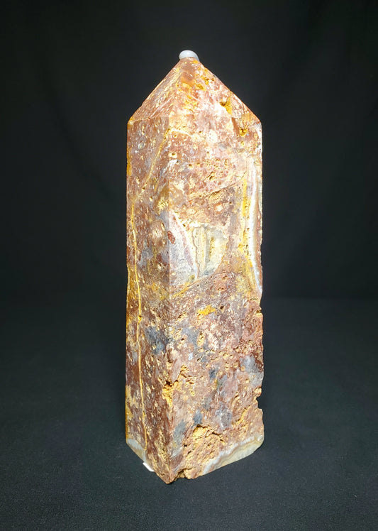 Druzy Mexican Agate Tower