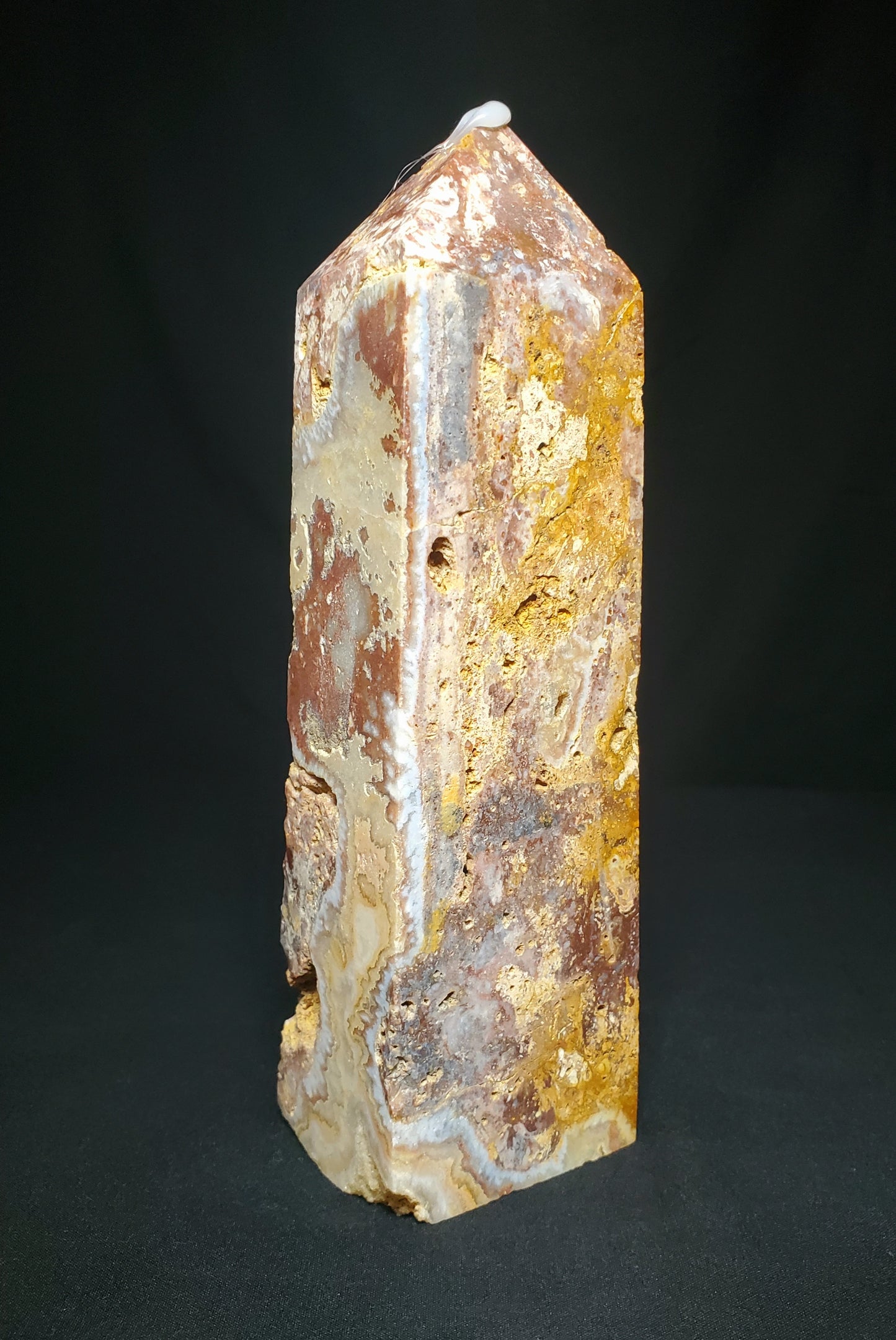 Druzy Mexican Agate Tower