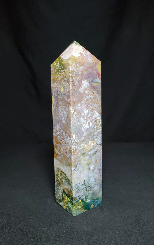 Druzy Ocean Jasper Tower