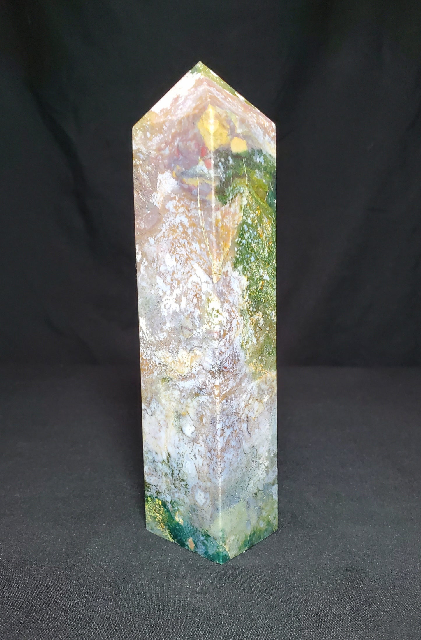 Druzy Ocean Jasper Tower