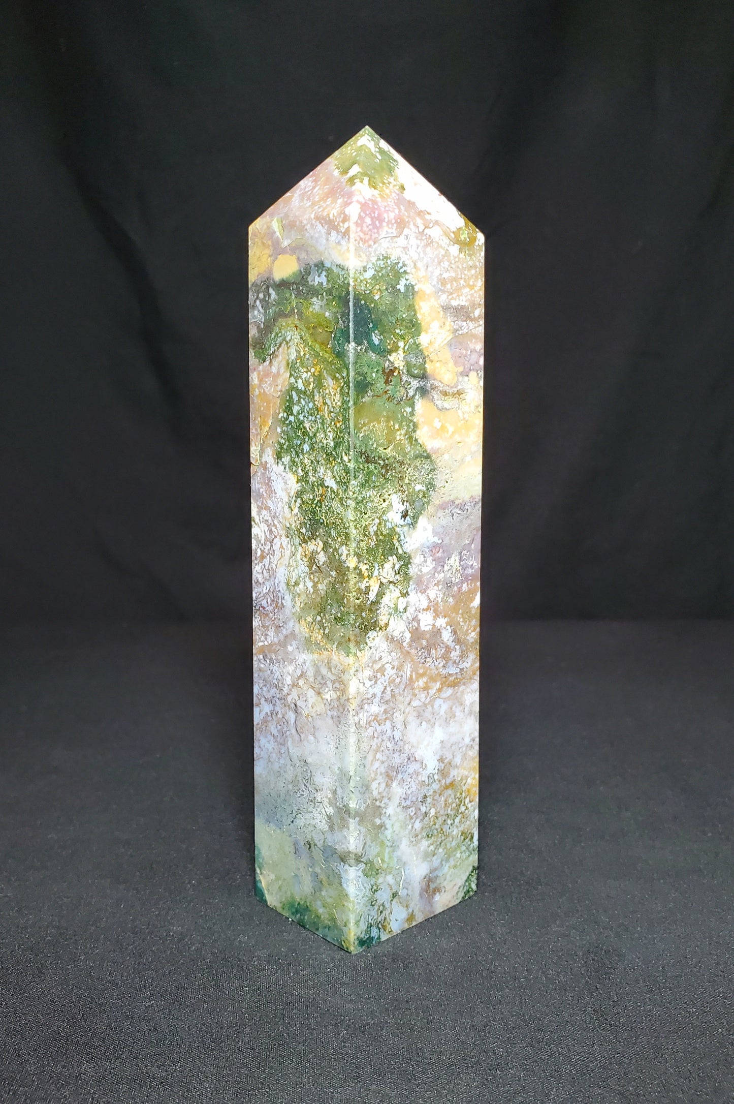 Druzy Ocean Jasper Tower