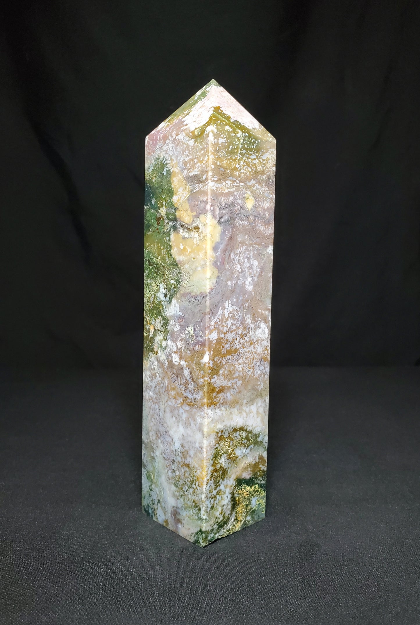Druzy Ocean Jasper Tower