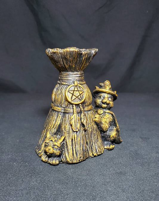 Witchy Cat Sphere Holder