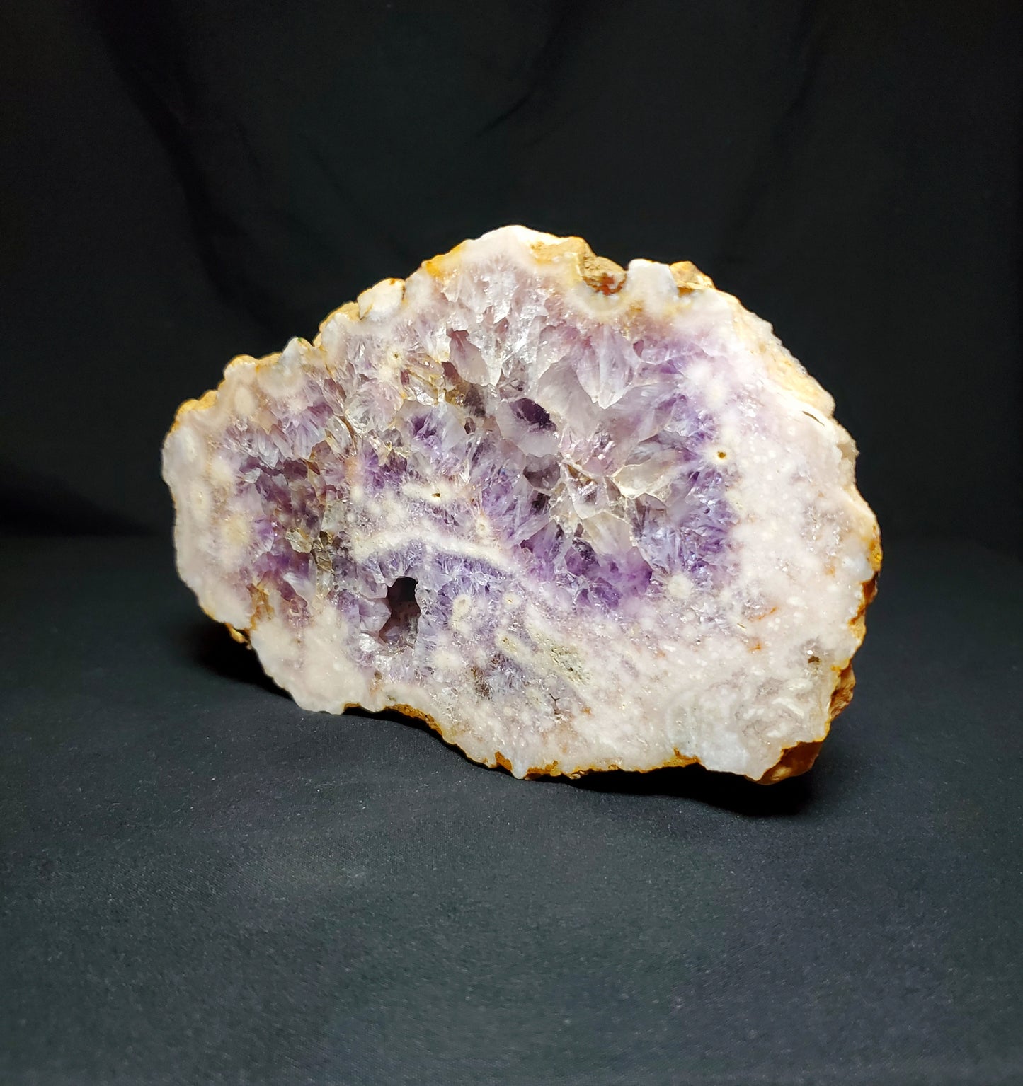 Amethyst and Flower Agate Slab