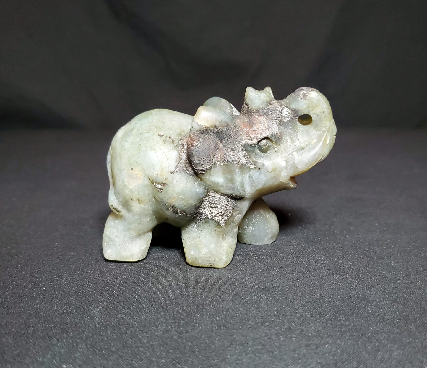 Labradorite Elephant Carving
