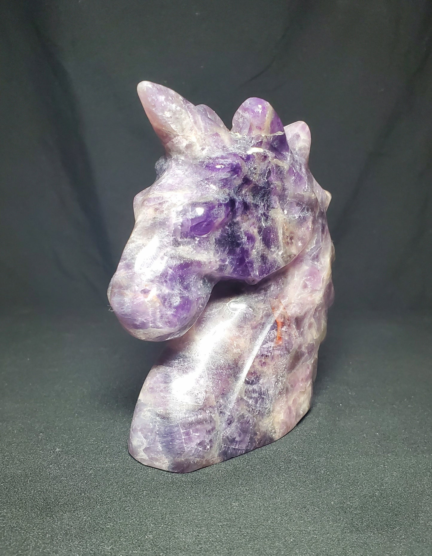 Dream Amethyst Unicorn Carving