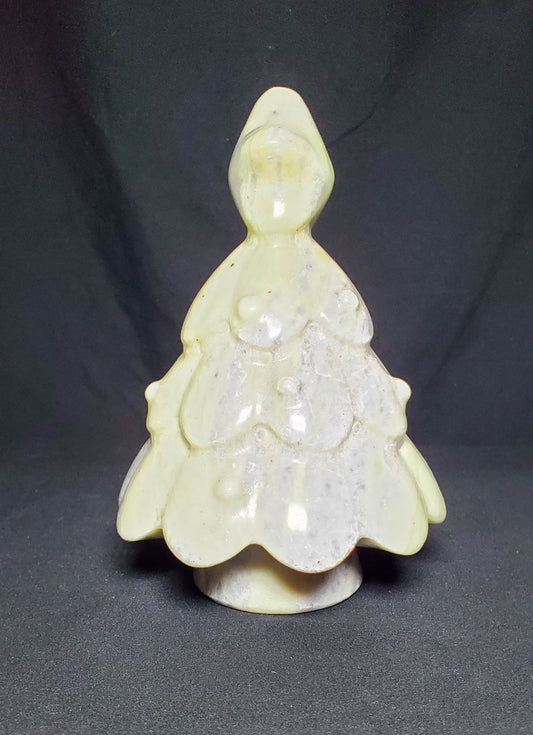Green Jasper Christmas Tree Carving