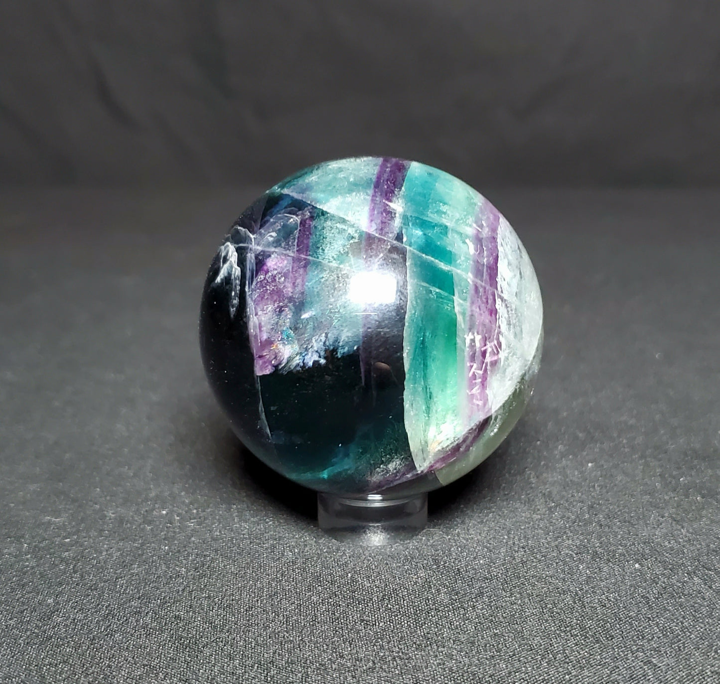 Rainbow Fluorite Sphere