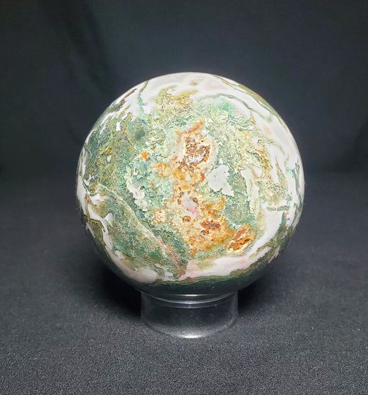Druzy Moss Agate Sphere