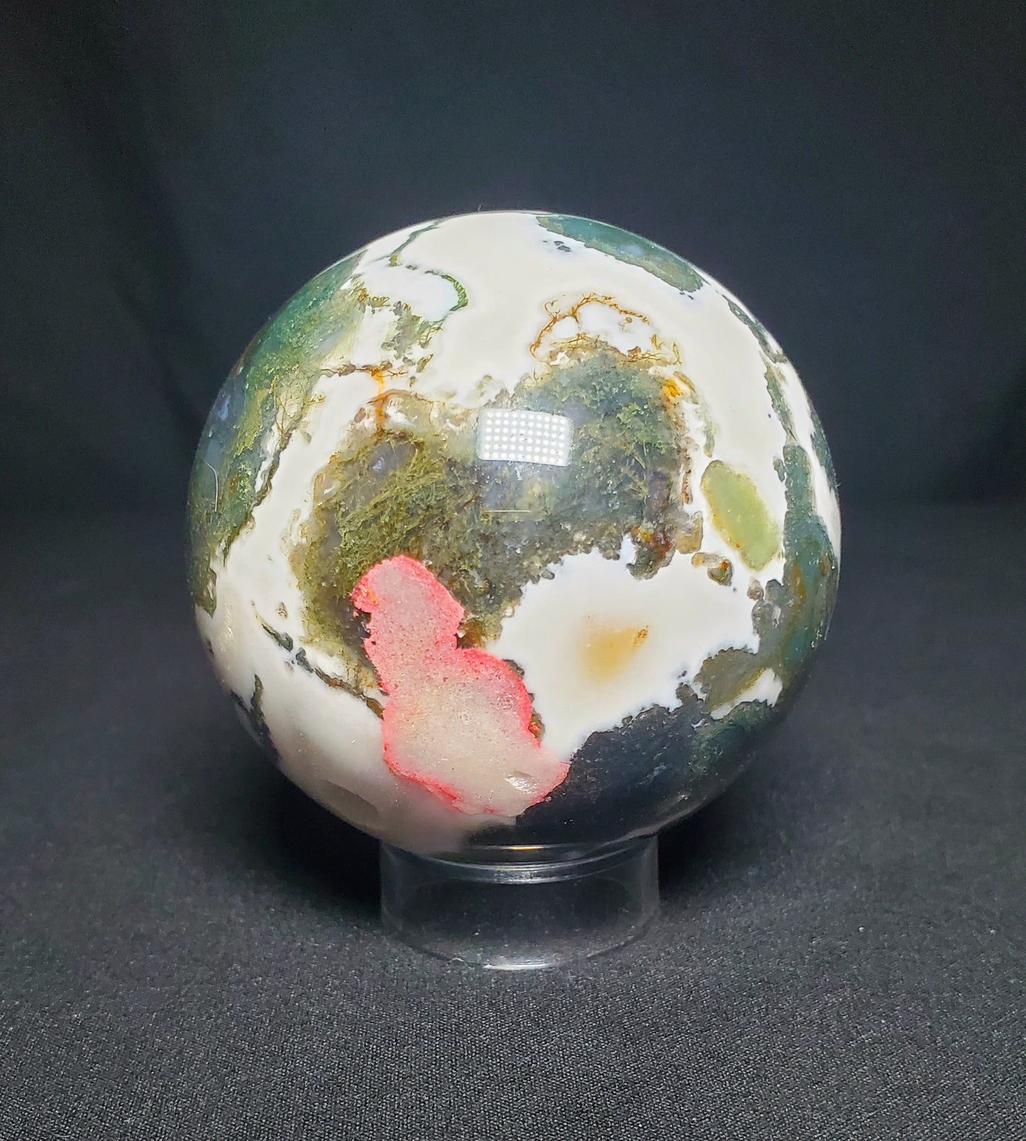 Druzy Moss Agate Sphere