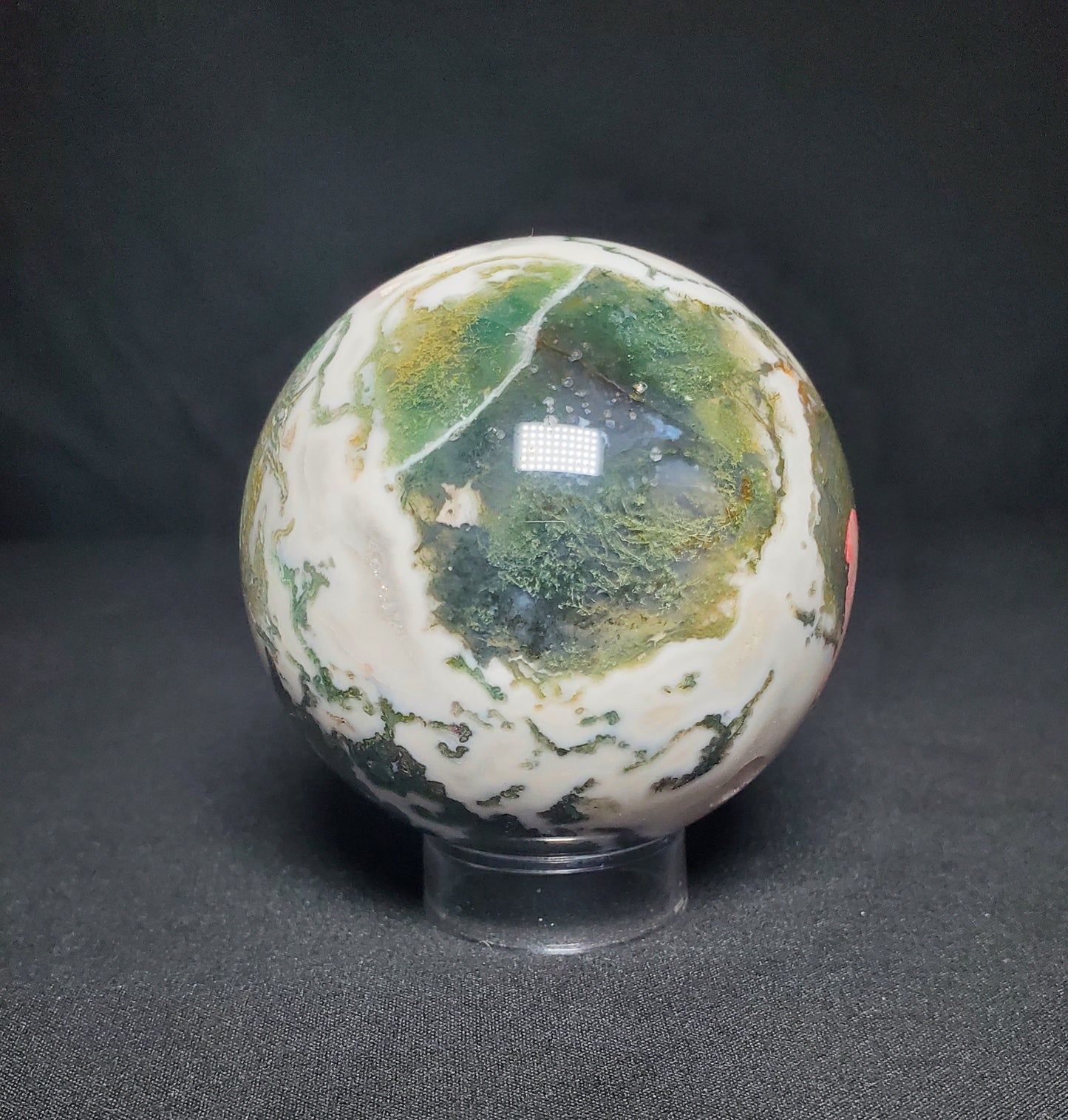 Druzy Moss Agate Sphere