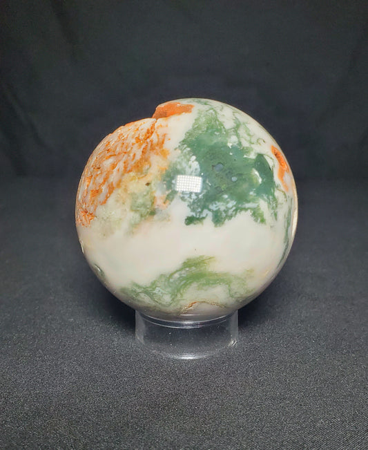 Druzy Moss Agate Sphere