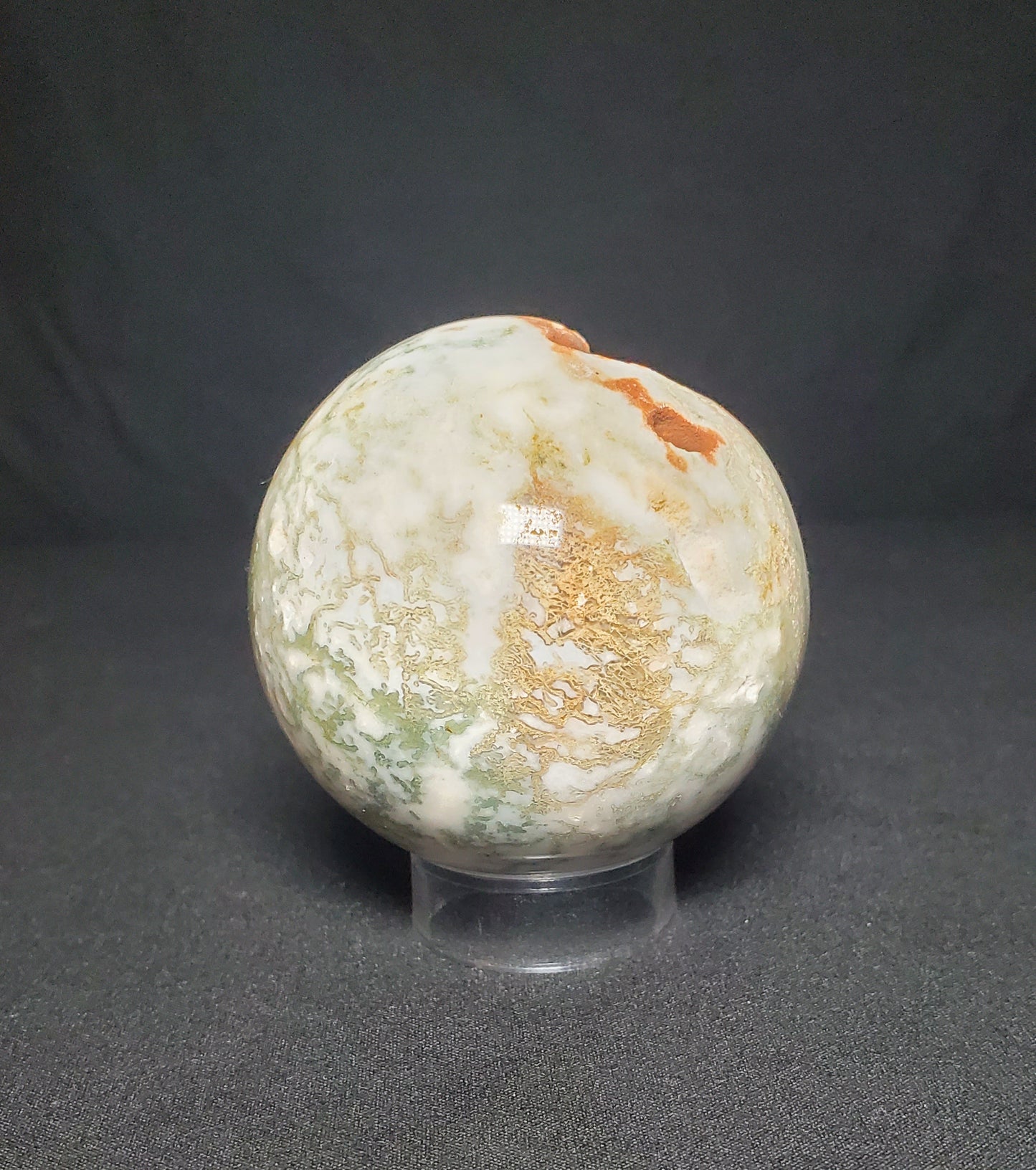 Druzy Moss Agate Sphere