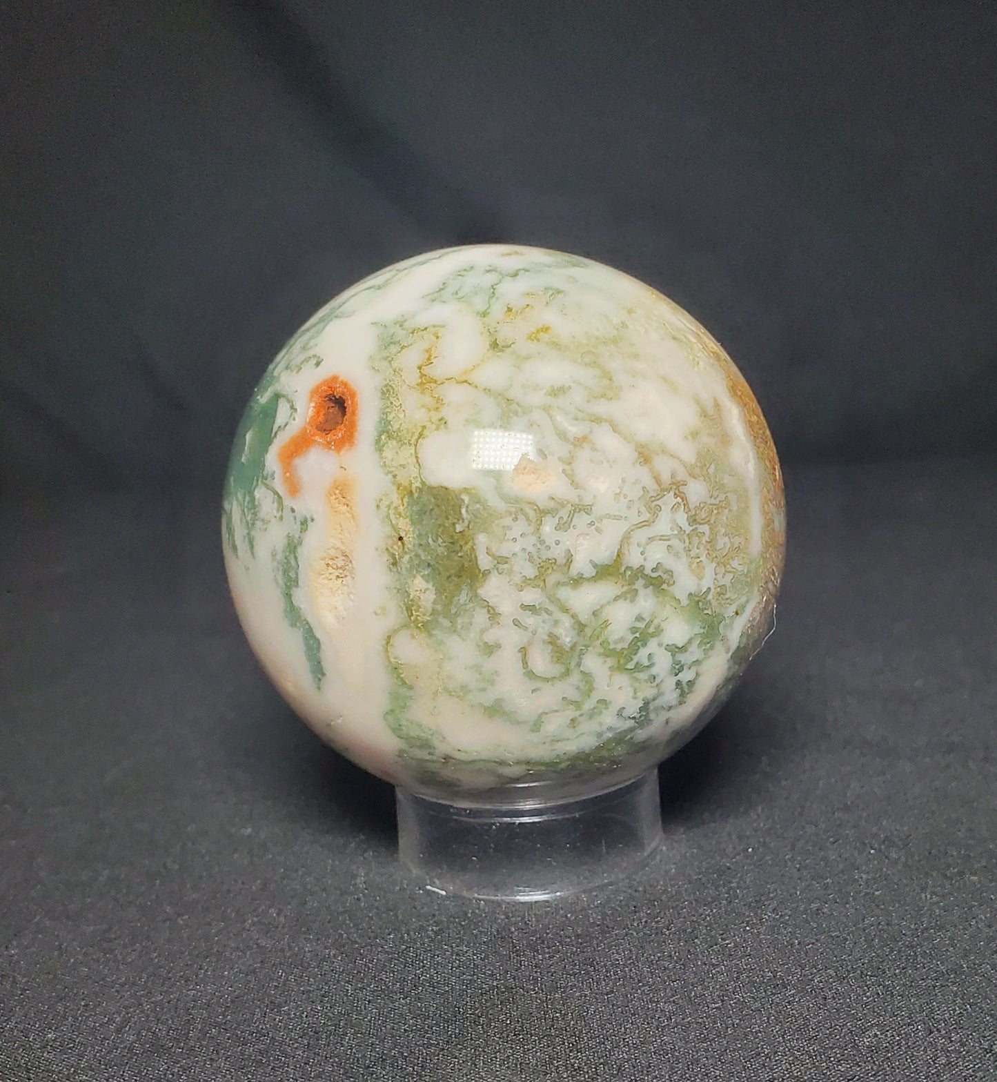 Druzy Moss Agate Sphere