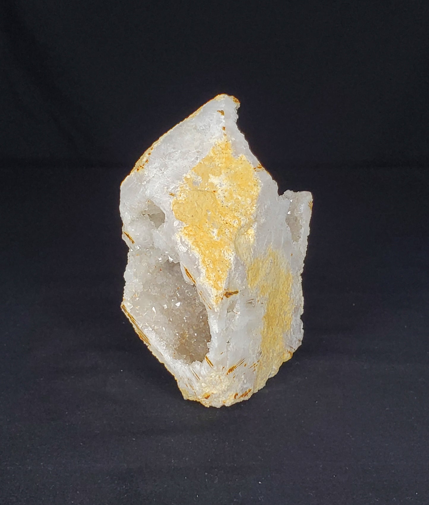 Druzy White Moroccan Quartz Cluster