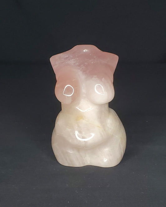 Rose Quartz Lady Body Carving