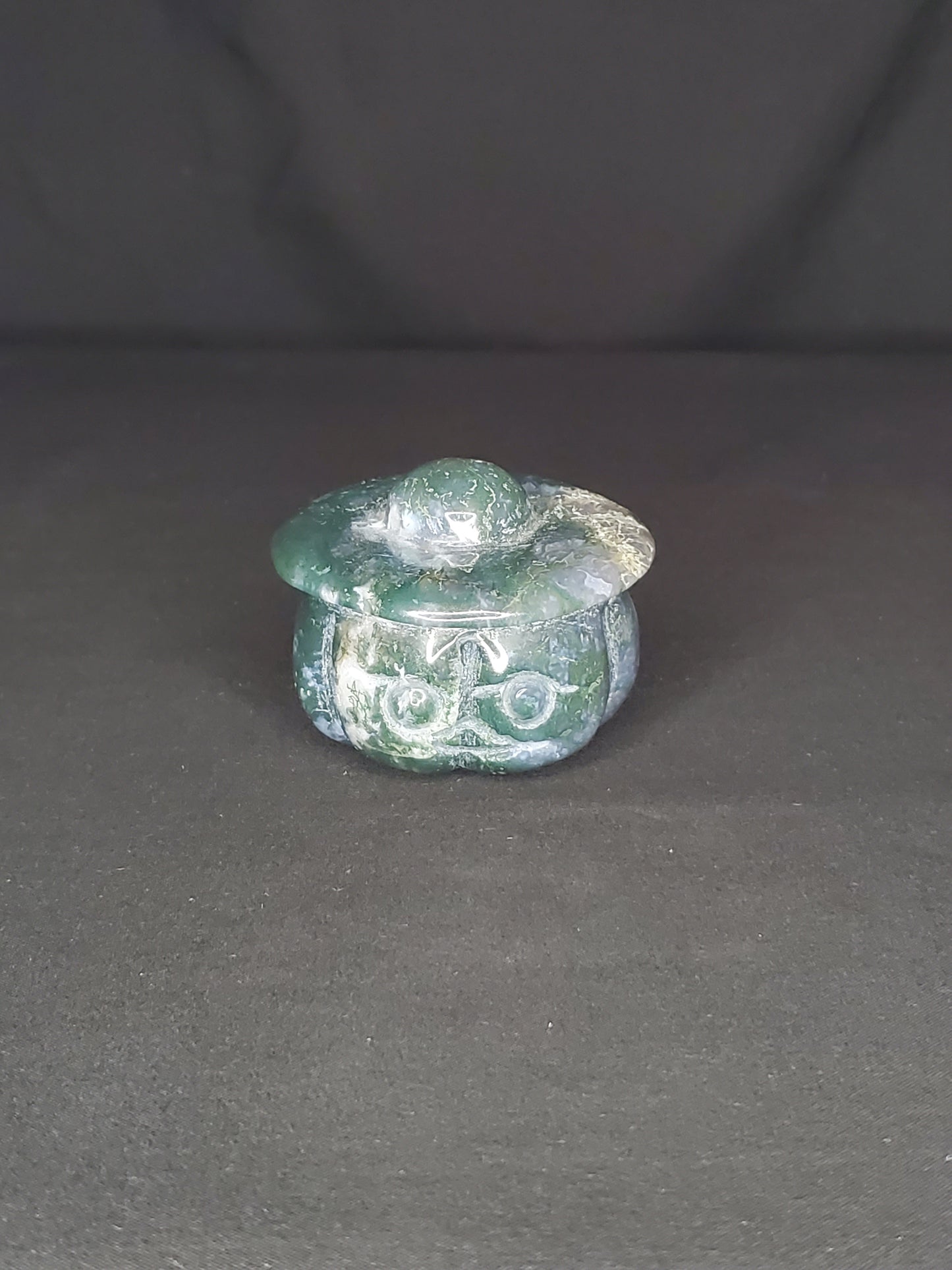 Moss Agate Pumpkin Carving