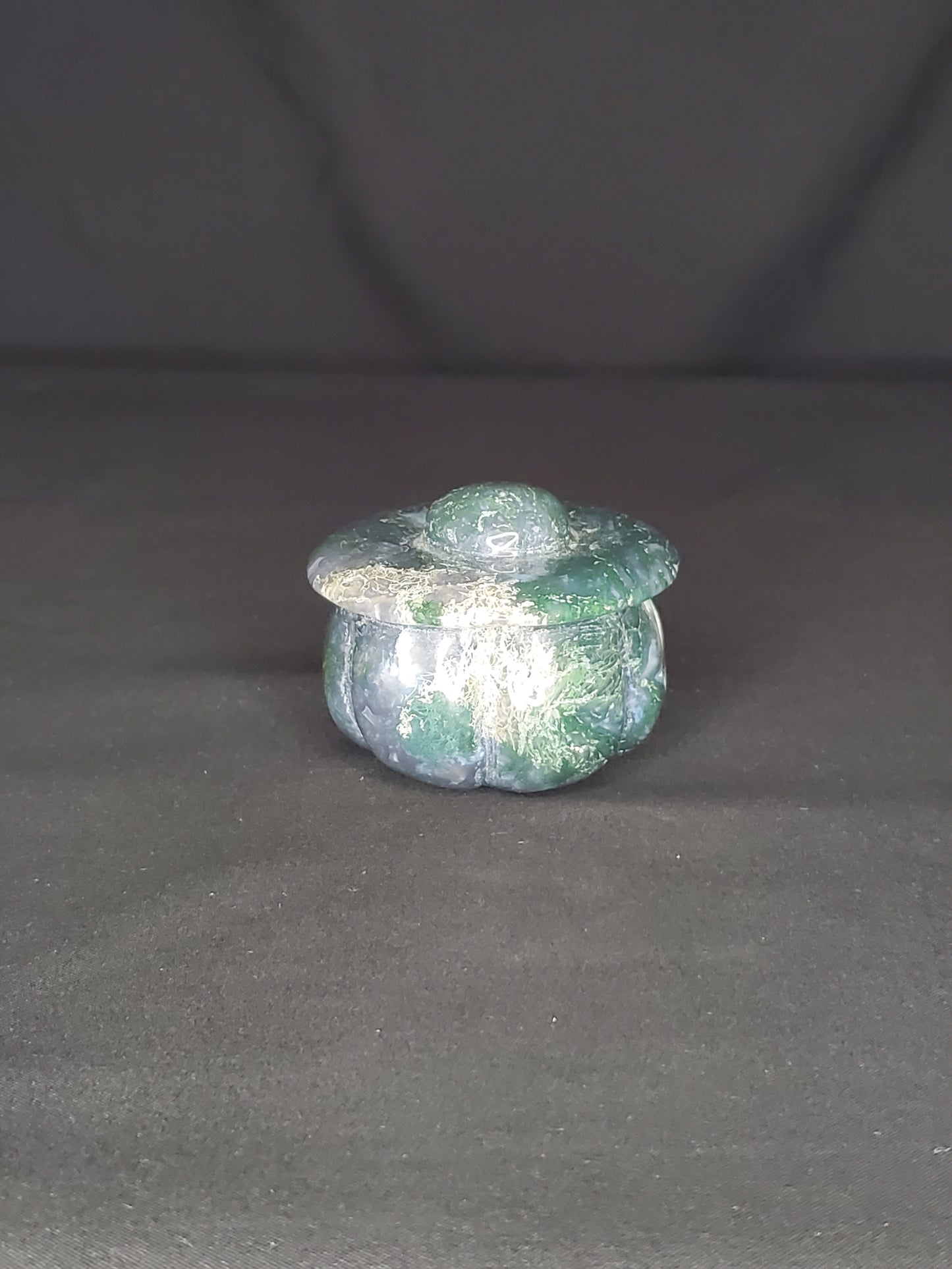 Moss Agate Pumpkin Carving