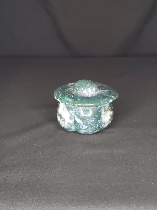 Moss Agate Pumpkin Carving