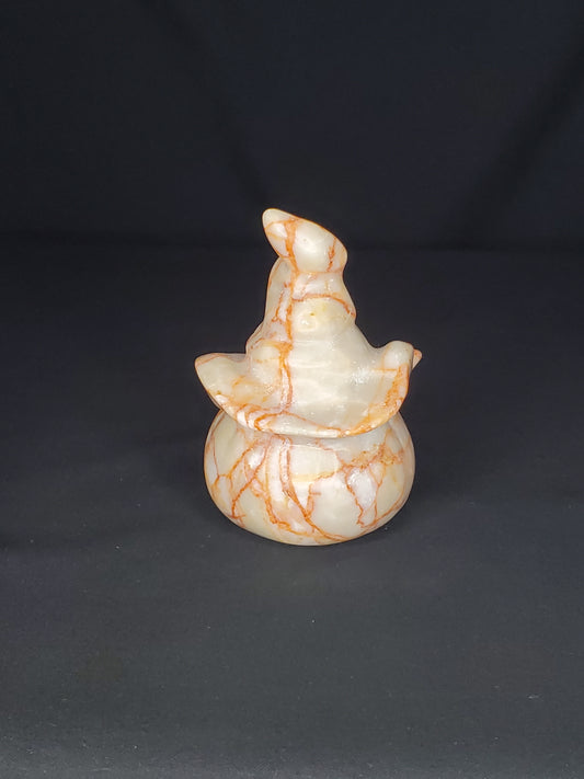 Red Network Jasper Pumpkin Carving