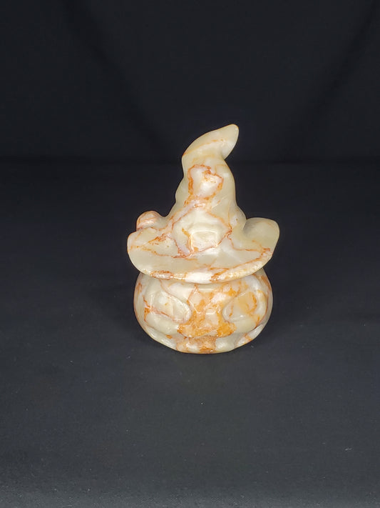 Red Network Jasper Pumpkin Carving