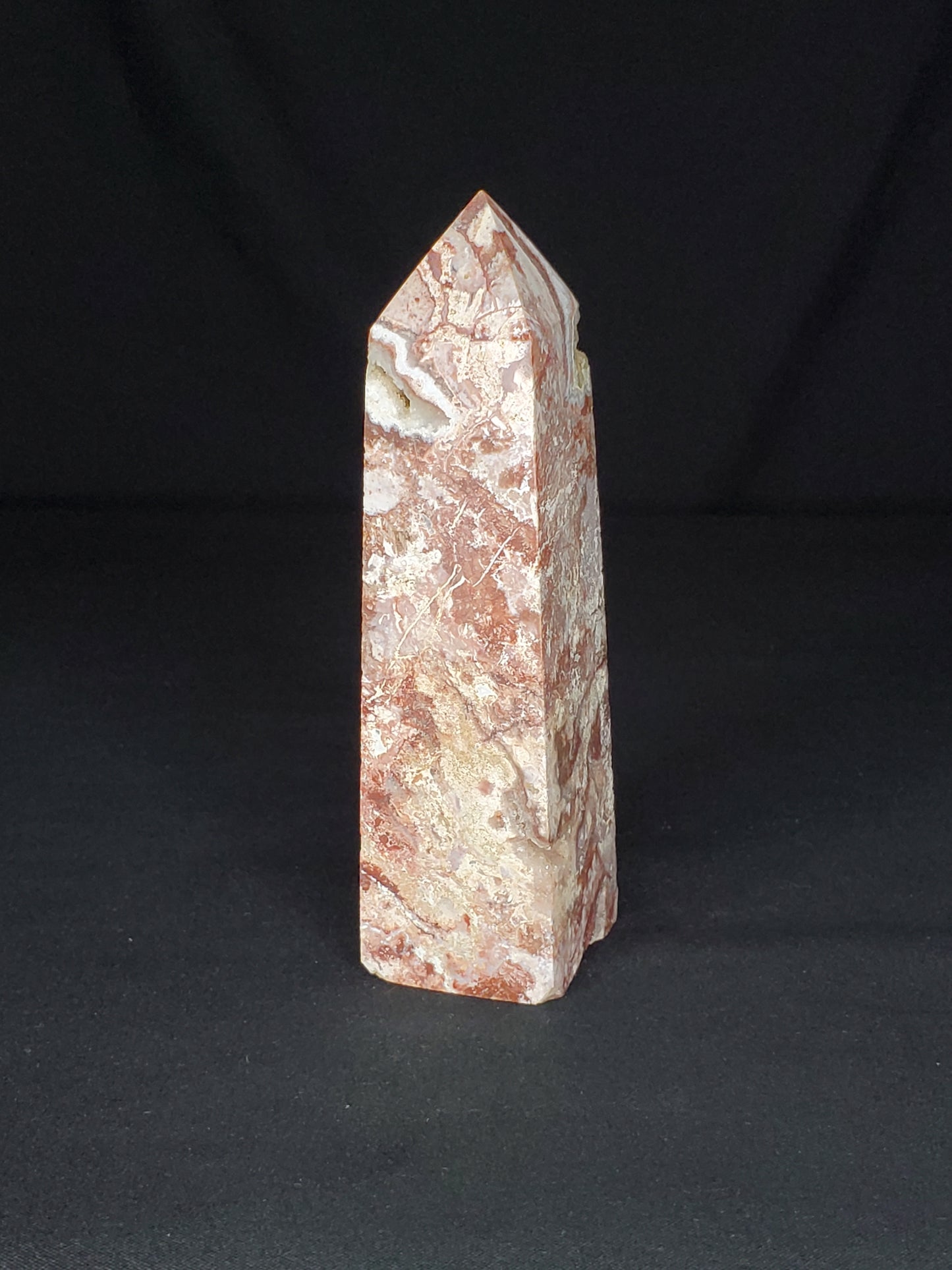 Druzy Mexican Agate Tower