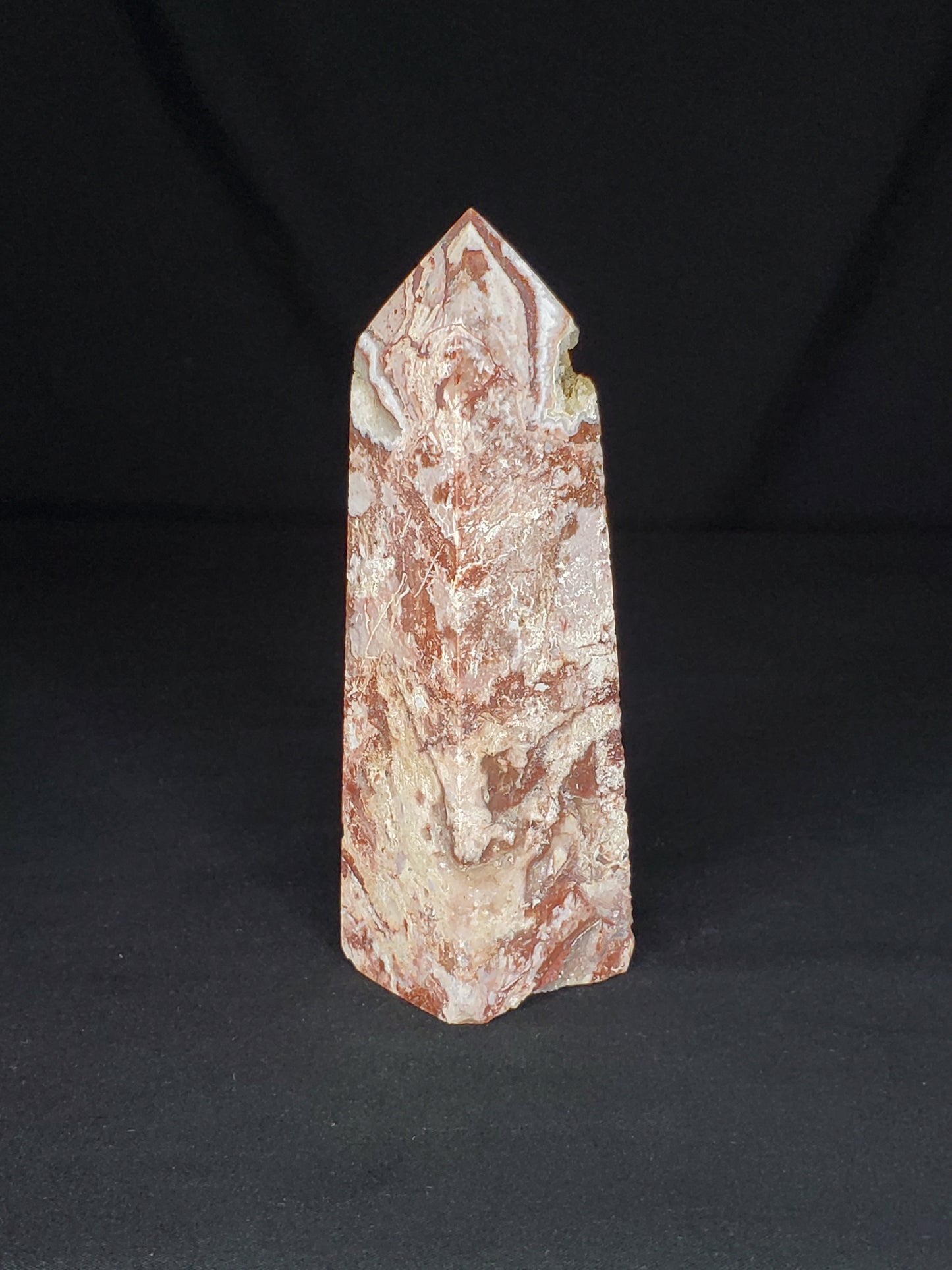 Druzy Mexican Agate Tower