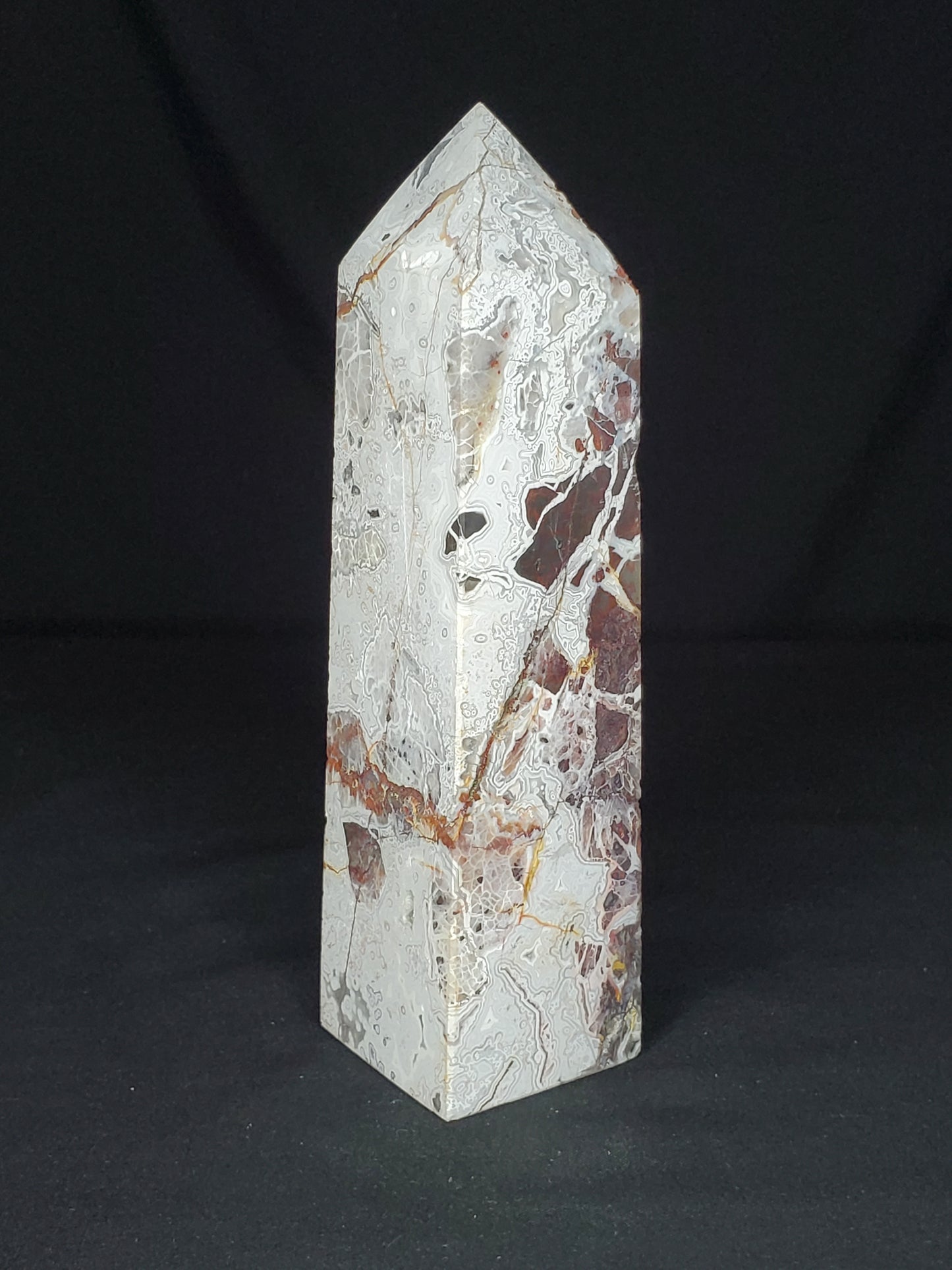 Druzy Mexican Agate Tower