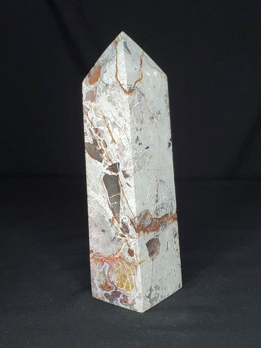 Druzy Mexican Agate Tower