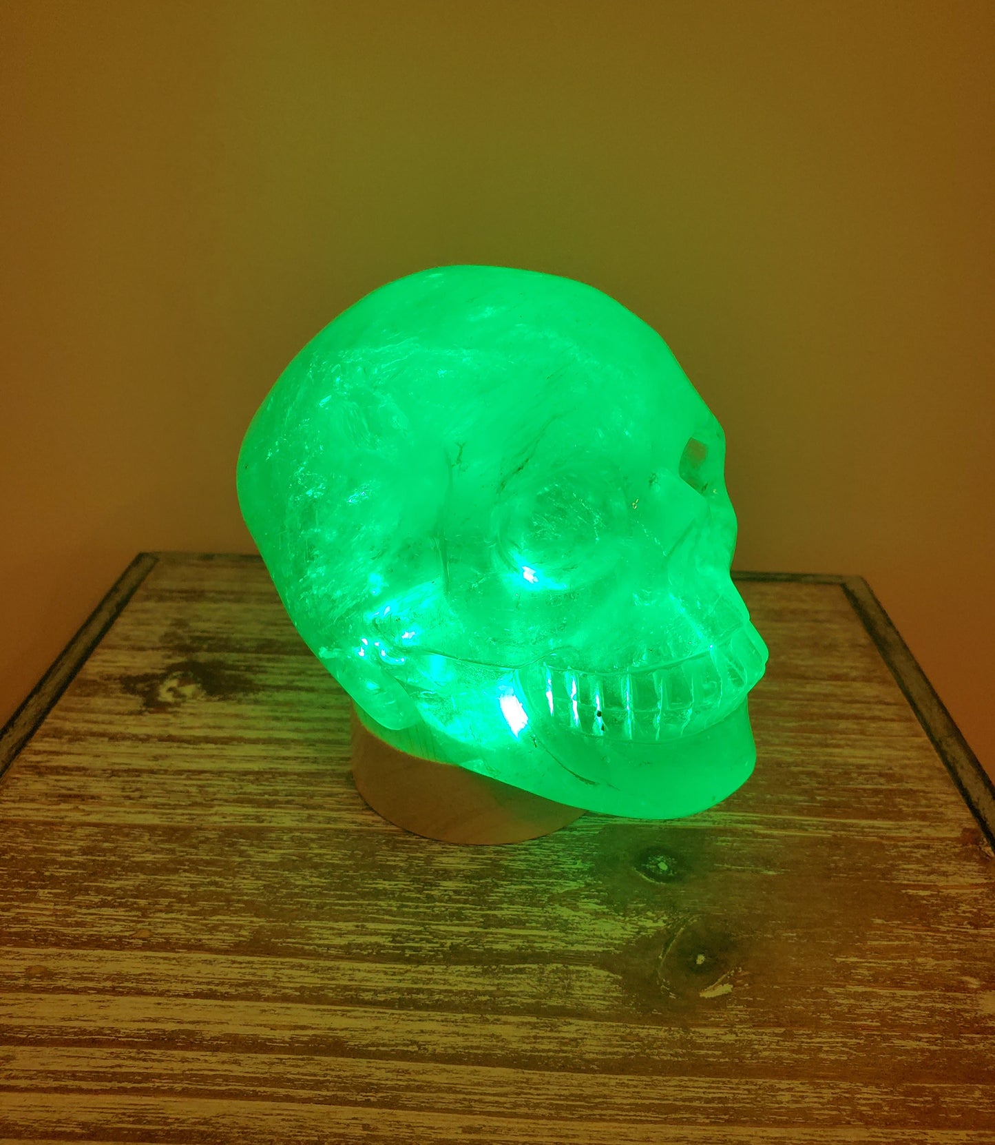 Round Wood Base (Rainbow LED)