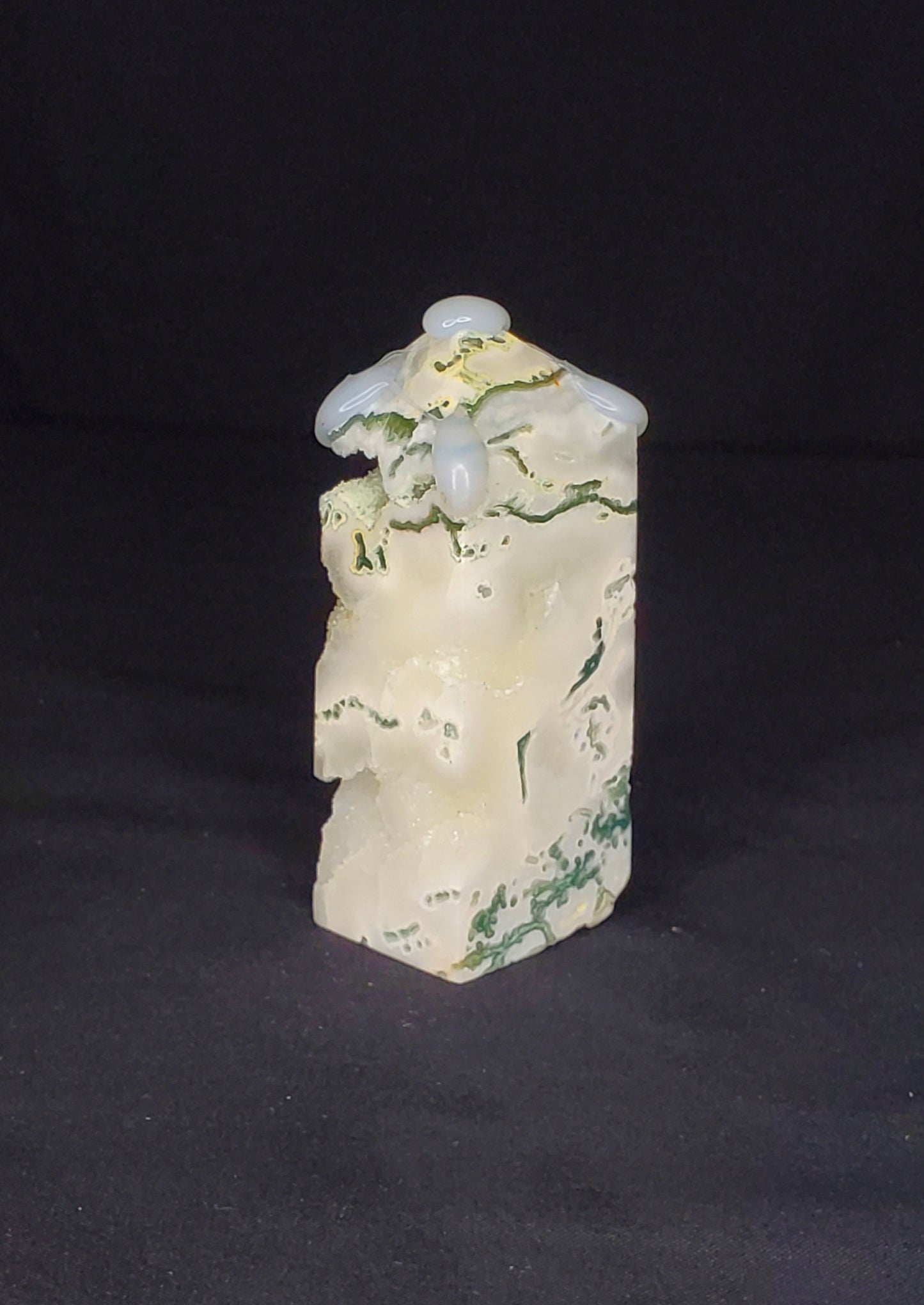 Druzy Tree Agate Tower