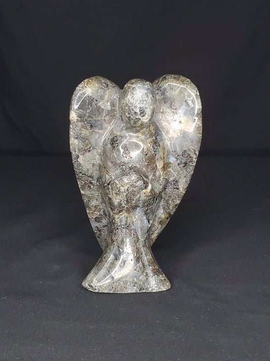 Larvikite Angel Carving