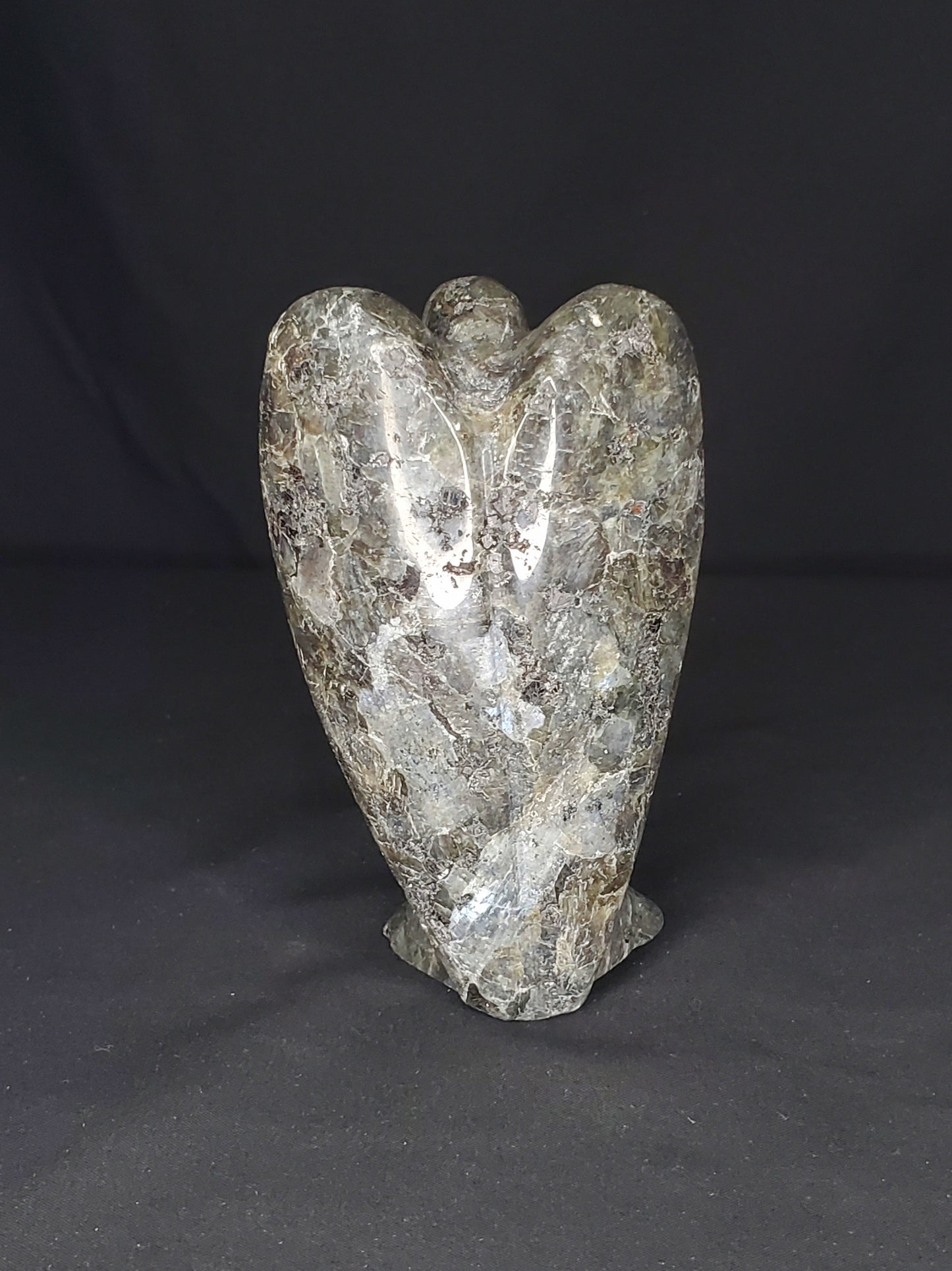 Larvikite Angel Carving