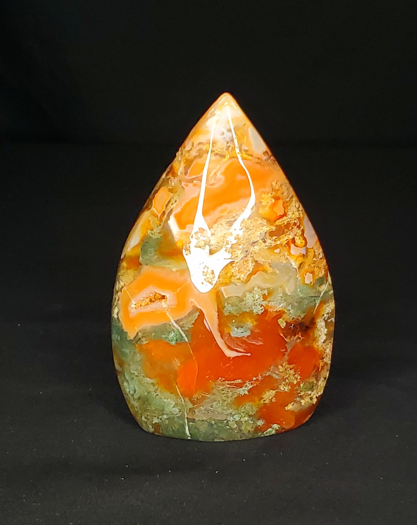 Druzy Red Moss Agate Freeform