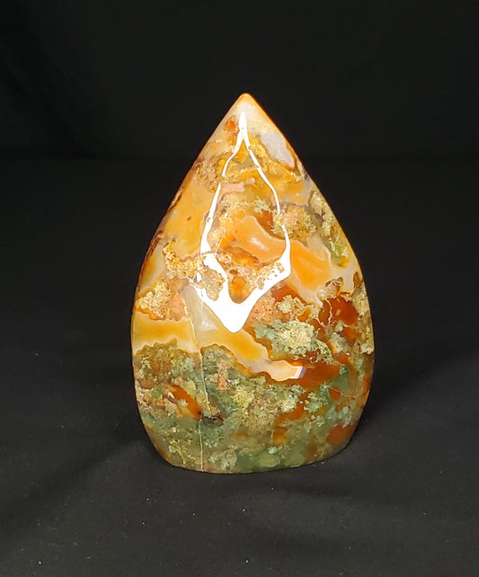 Druzy Red Moss Agate Freeform