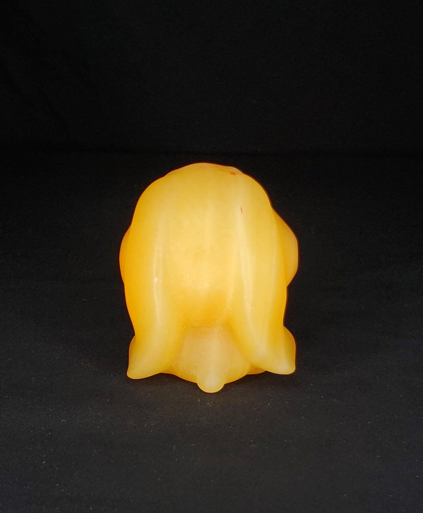 Yellow Calcite Bunny Carving