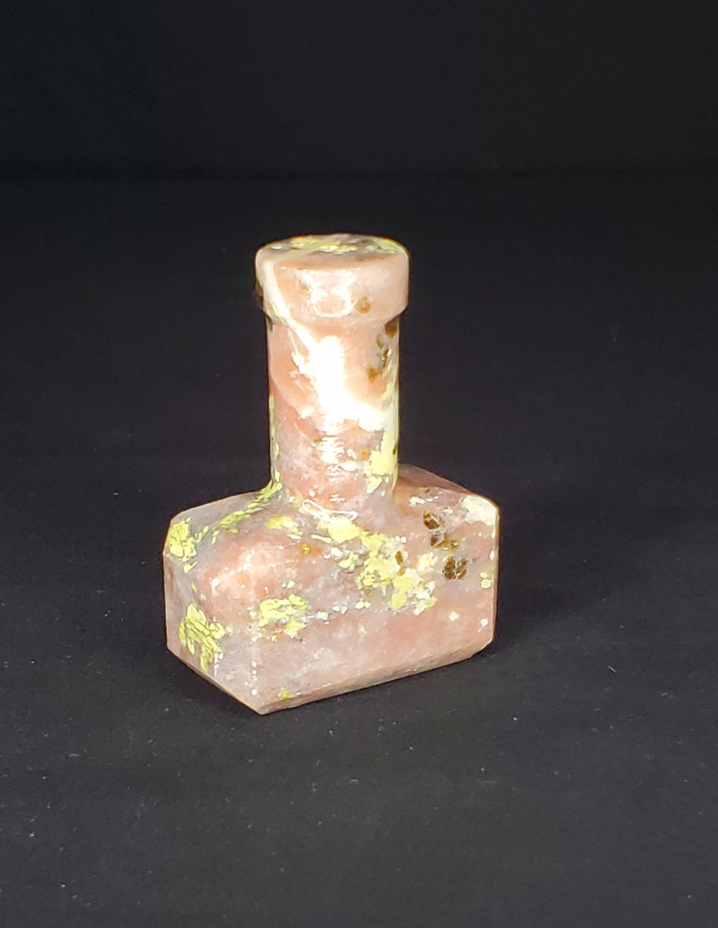Pink Tourmaline Mallet Carving