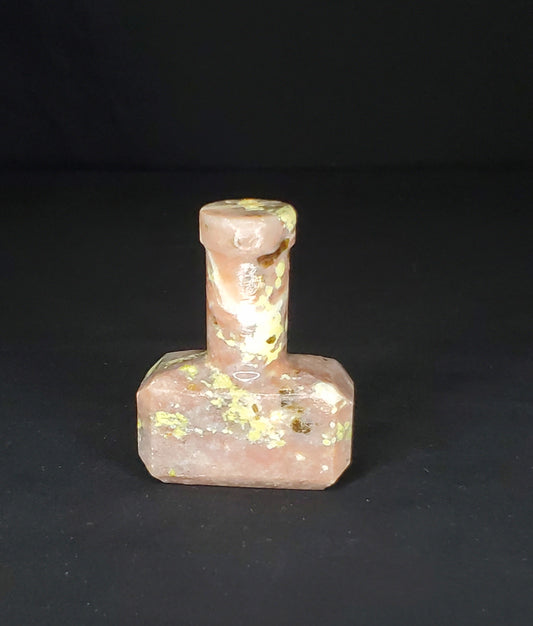 Pink Tourmaline Mallet Carving