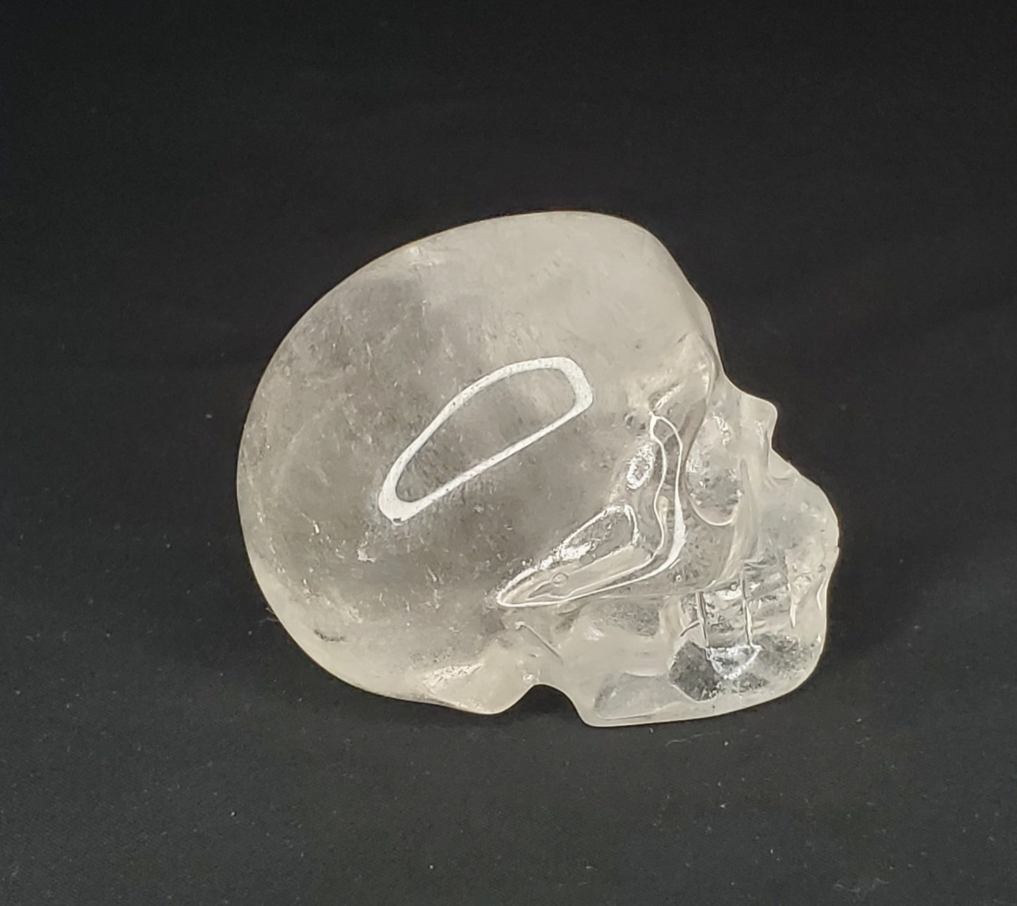 Clear Quartz Skull Carving