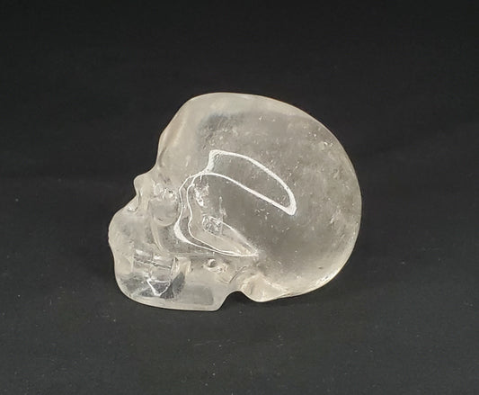 Clear Quartz Skull Carving