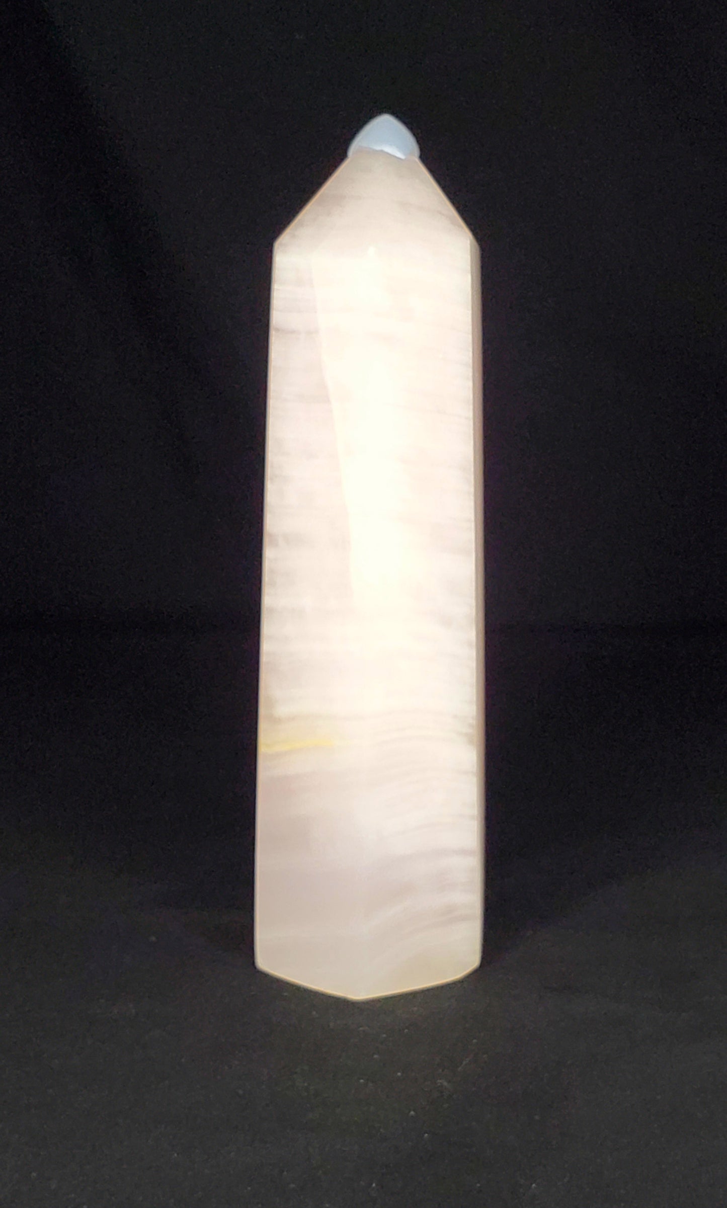 Pink Mangano Calcite Tower