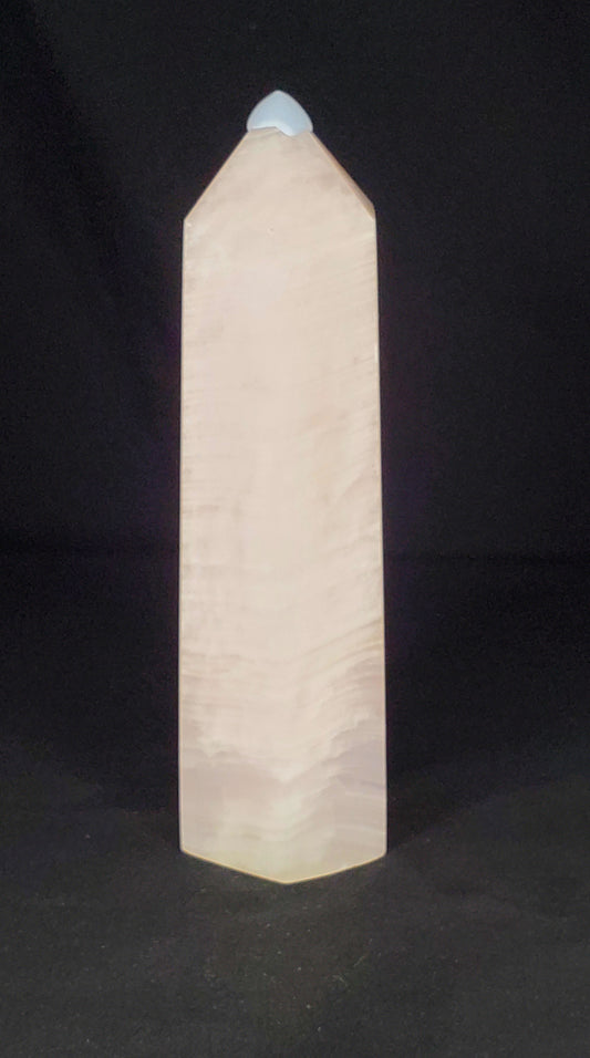 Pink Mangano Calcite Tower