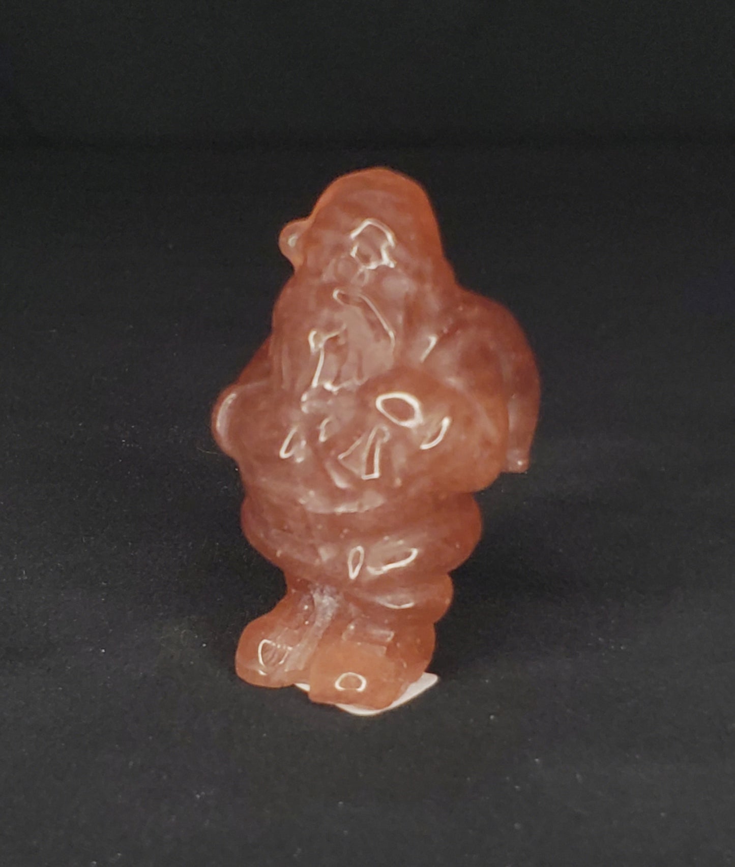 Strawberry Quartz Santa Claus - S Carving