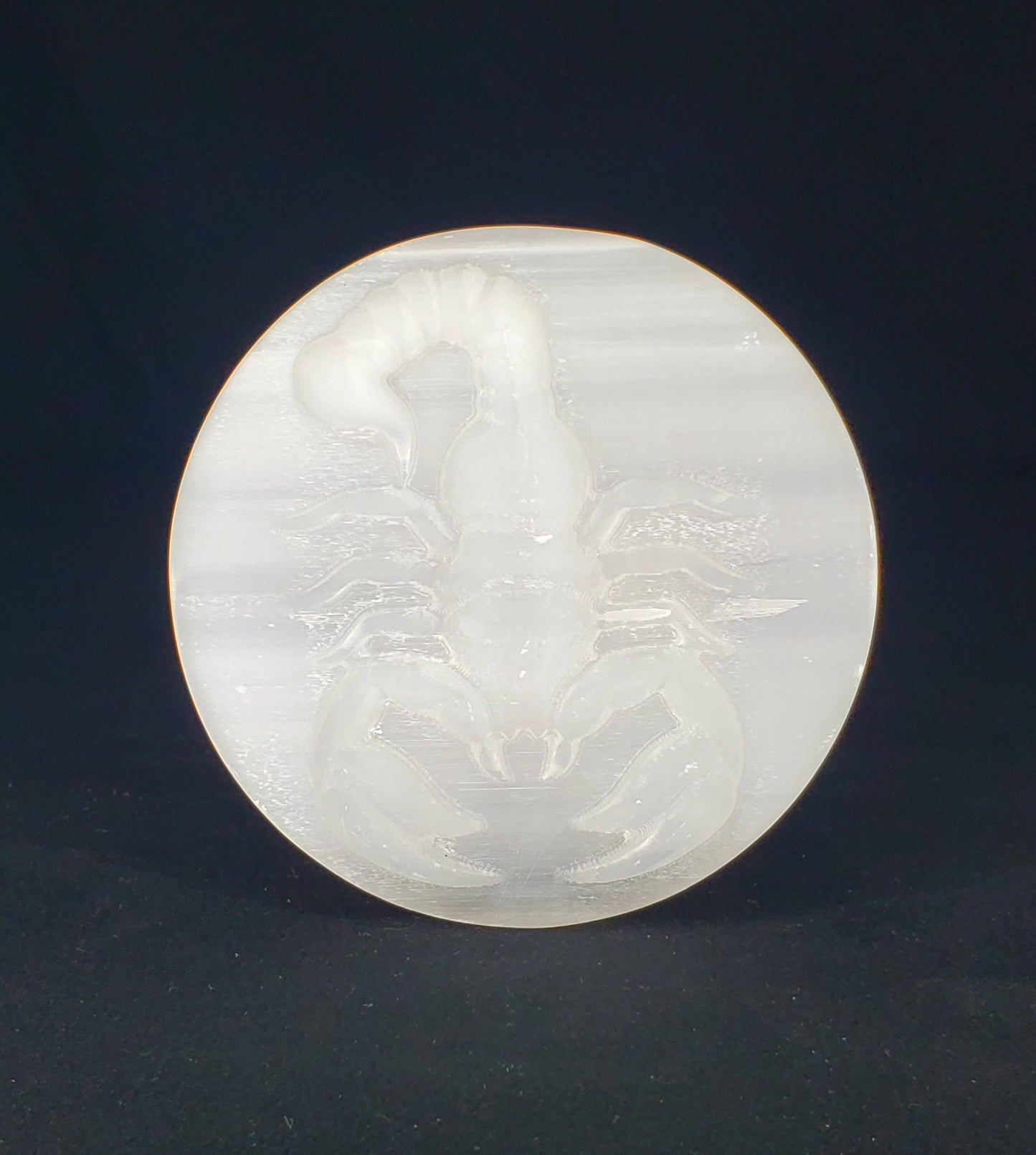 Selenite Zodiac Sign Discs