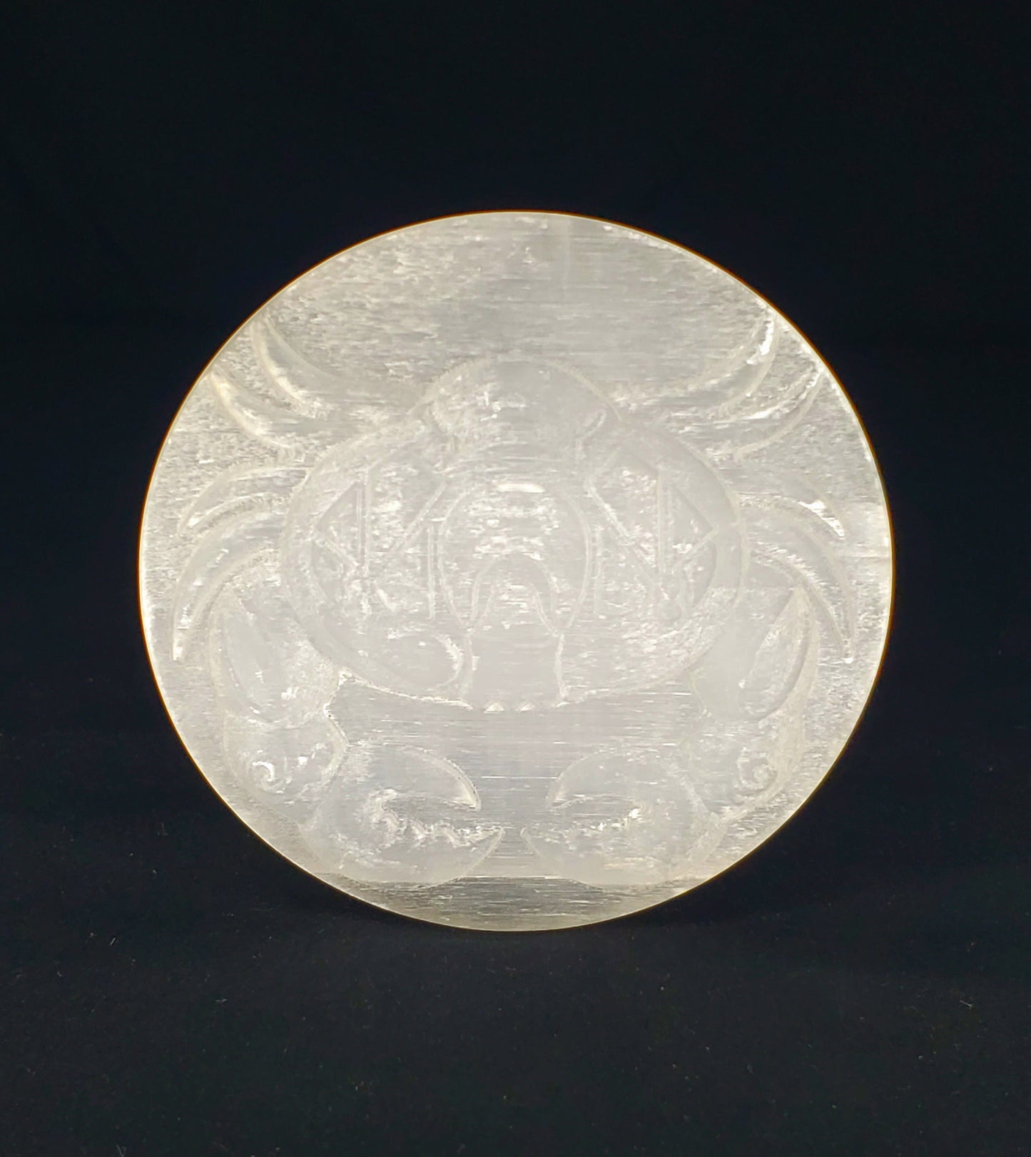 Selenite Zodiac Sign Discs