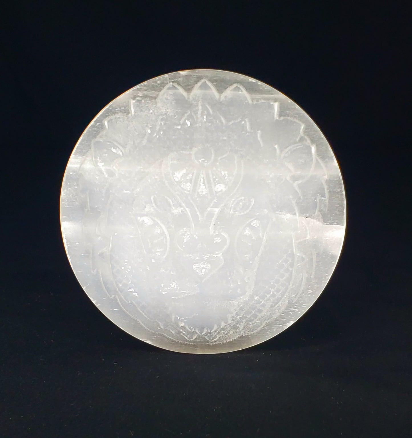 Selenite Zodiac Sign Discs