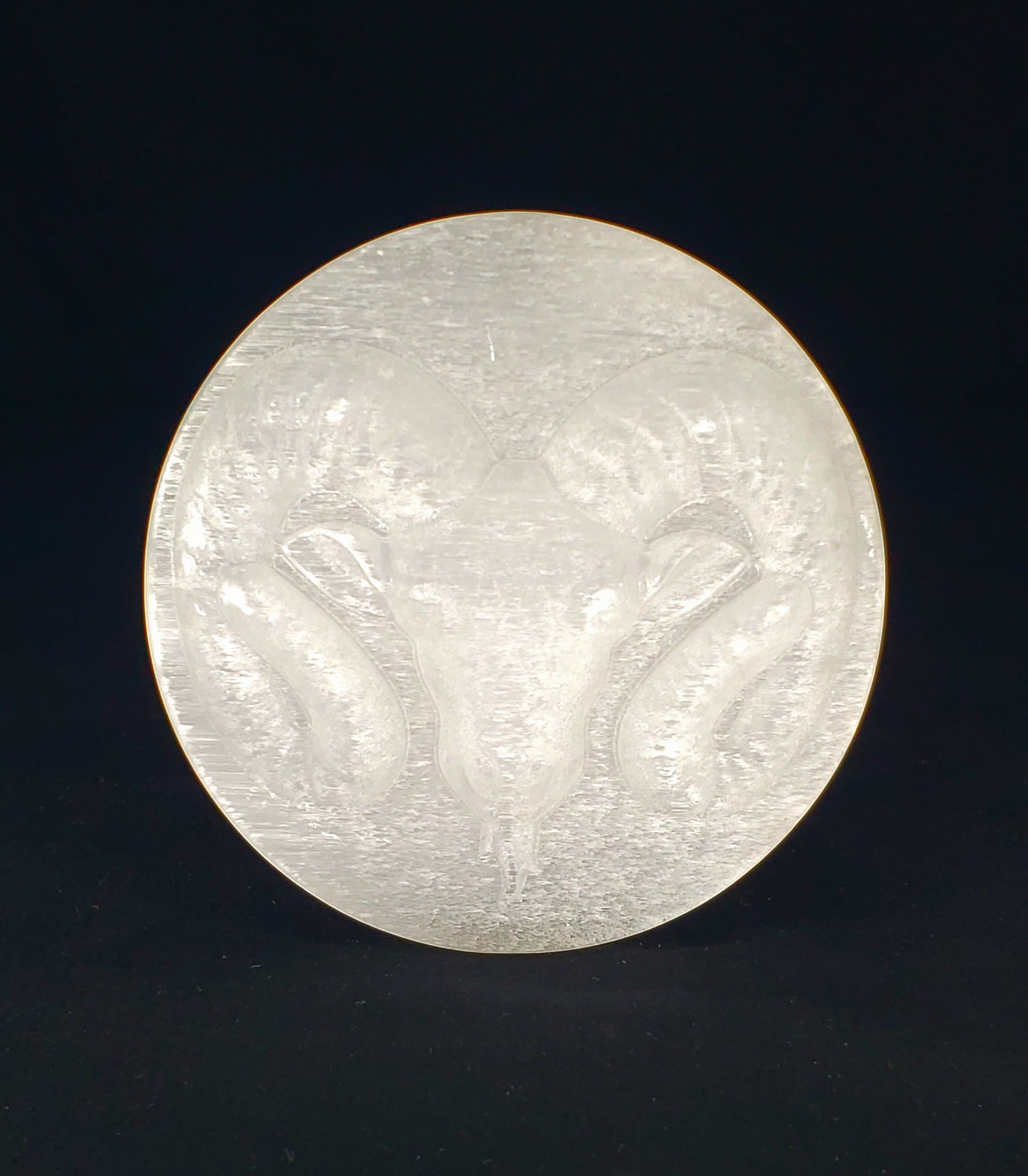 Selenite Zodiac Sign Discs