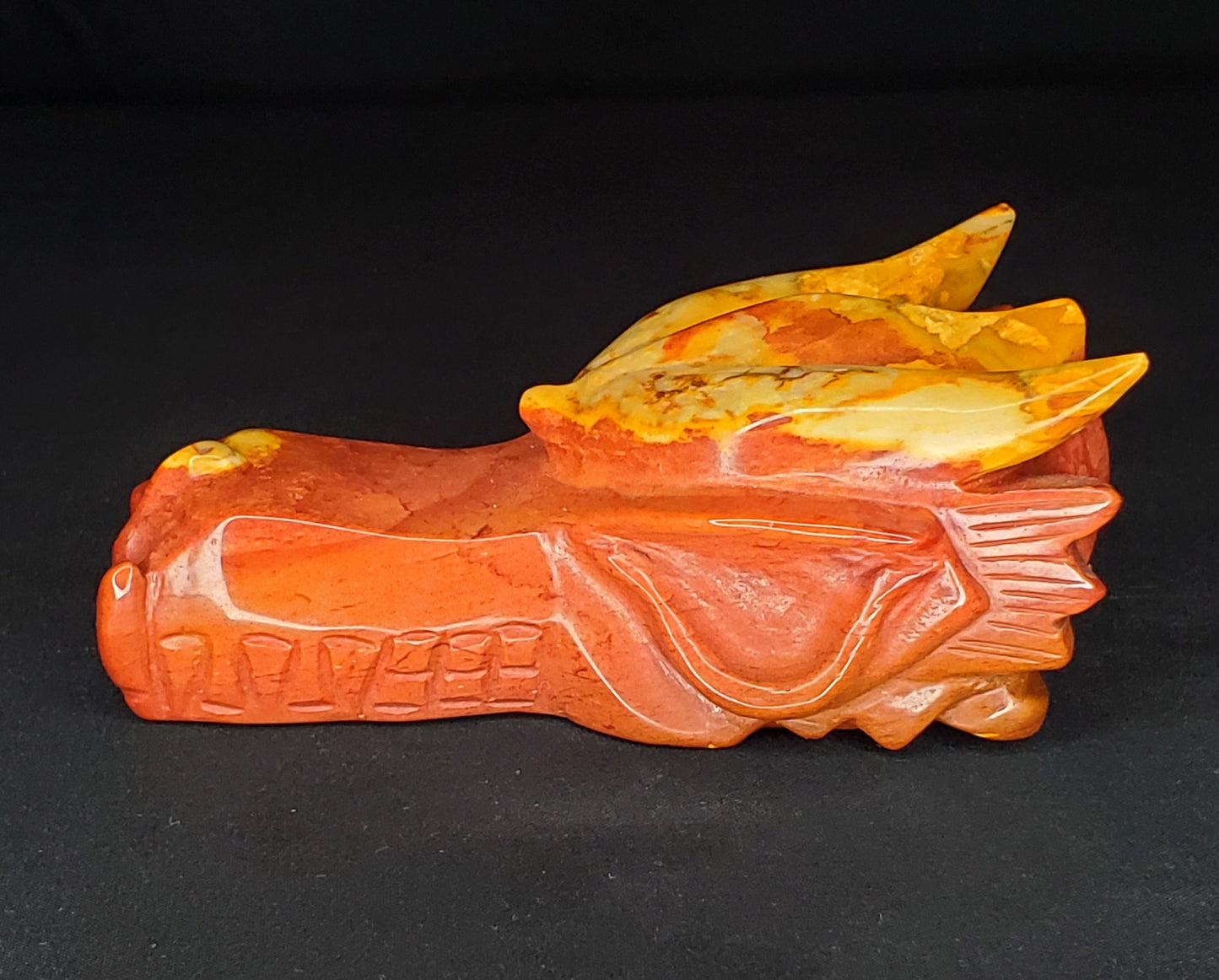 Mookaite Dragon Head Carving