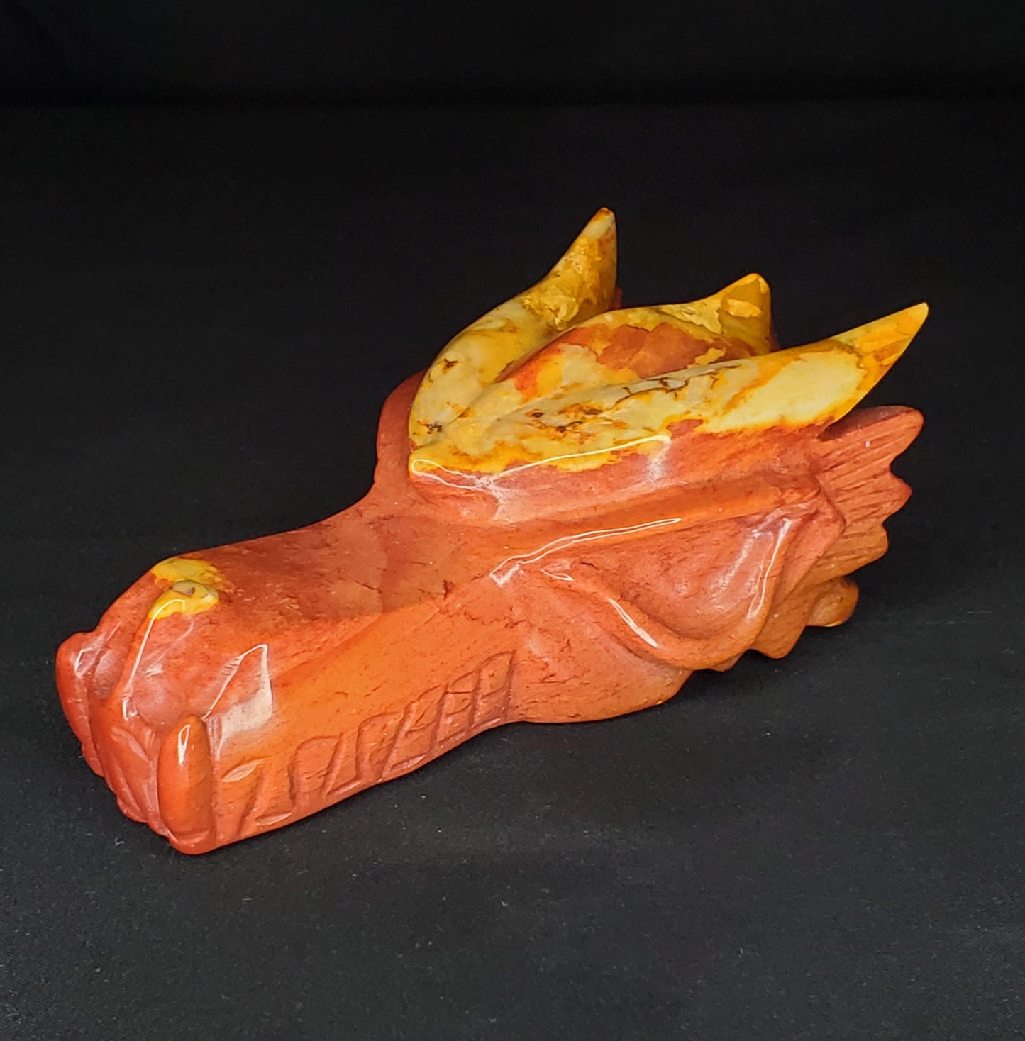 Mookaite Dragon Head Carving