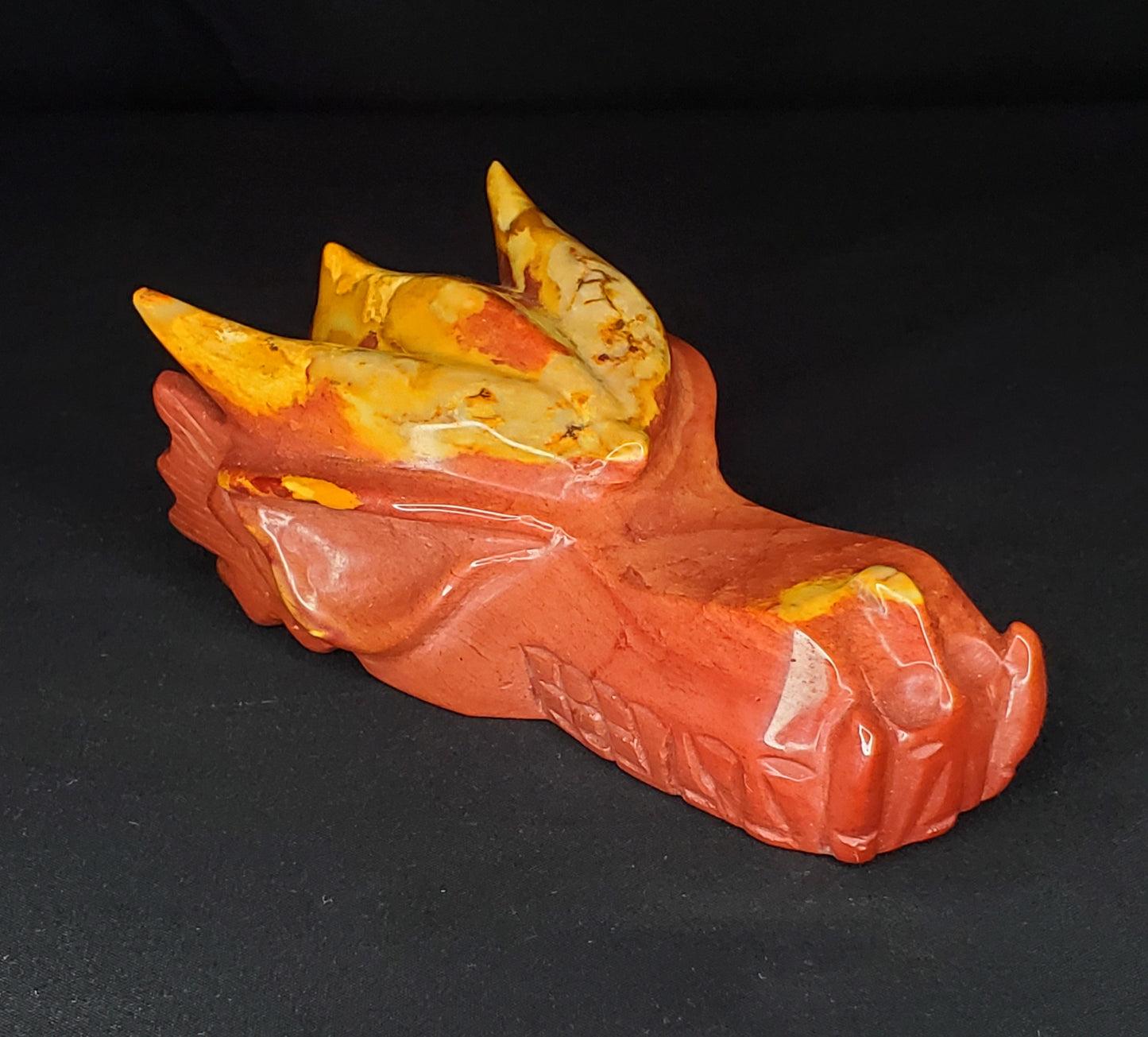 Mookaite Dragon Head Carving